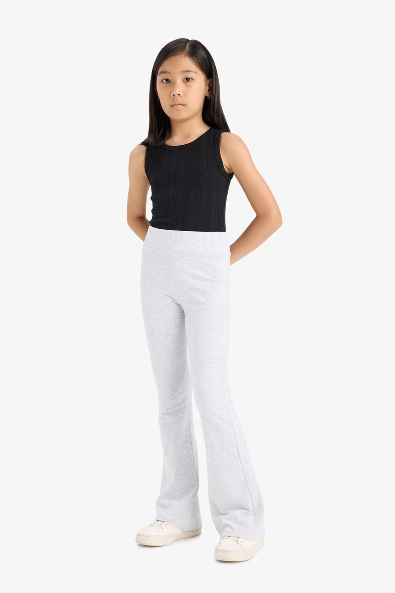 DeFacto Grey Girl Girl Flare Leggings Casual - Image 4